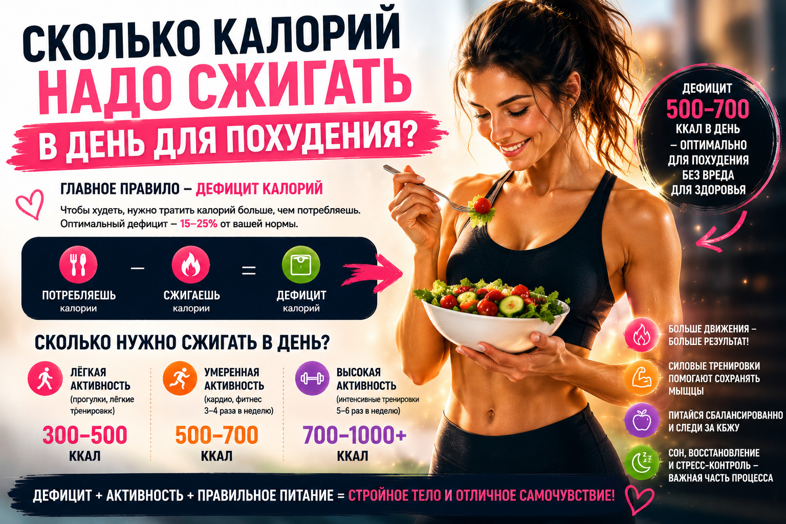 Как сжигать калории для похудения 