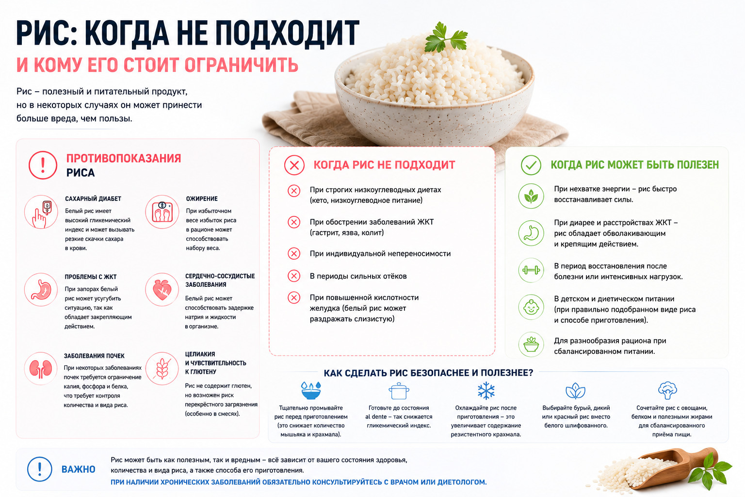 когда рис не подходит