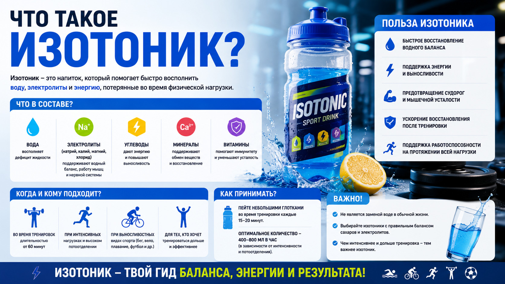 Что такое изотоник?