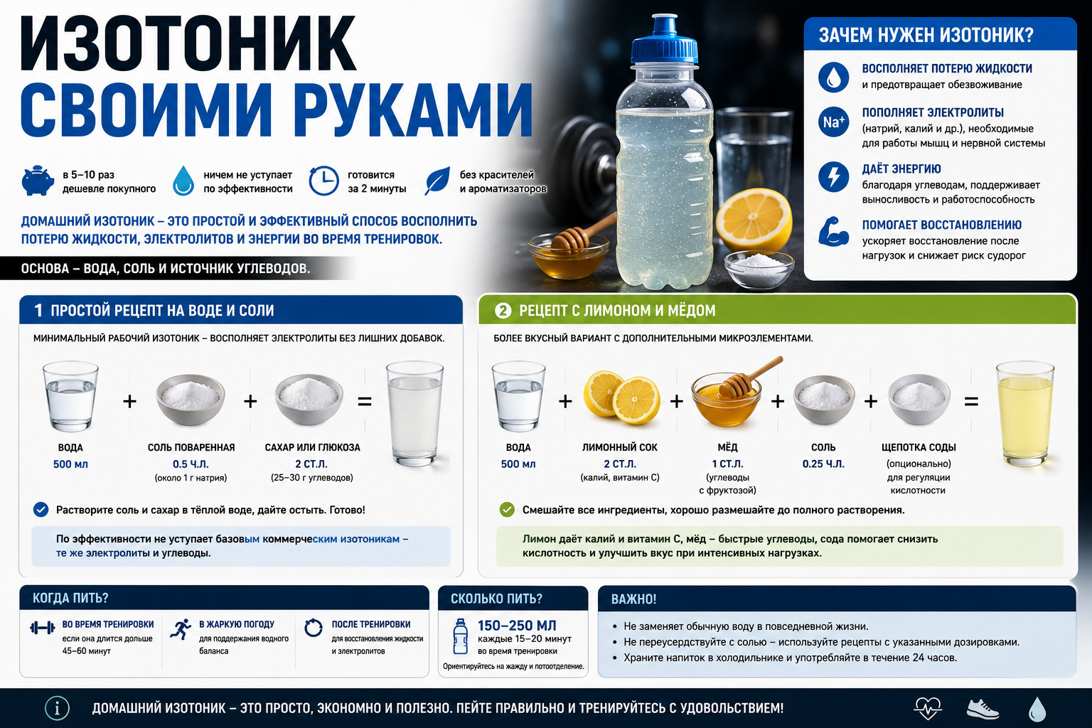 Изотоник своими руками