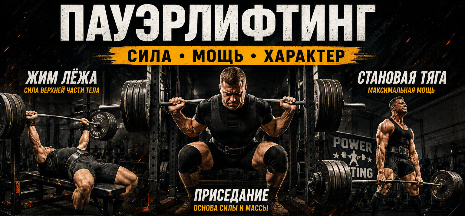 Пауэрлифтинг: сила, мощь, характер