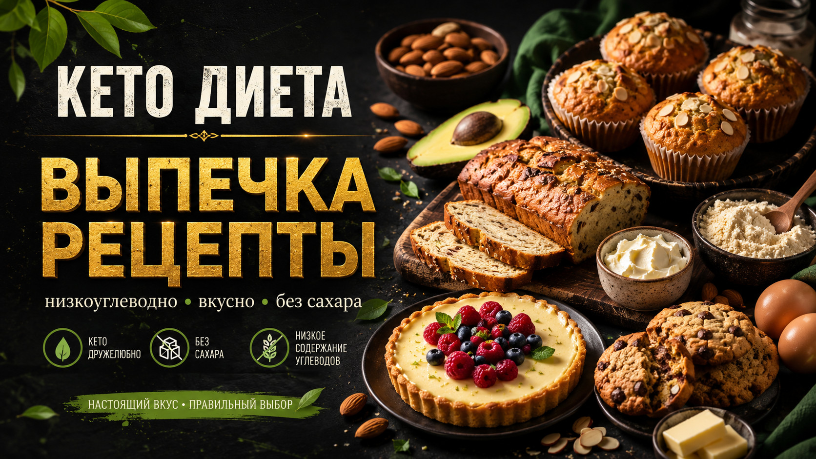 Кето выпечка: вкус и здоровье

