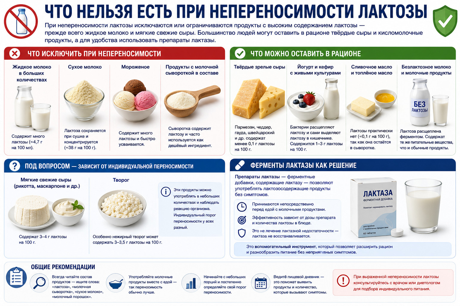 Руководство по непереносимости лактозы