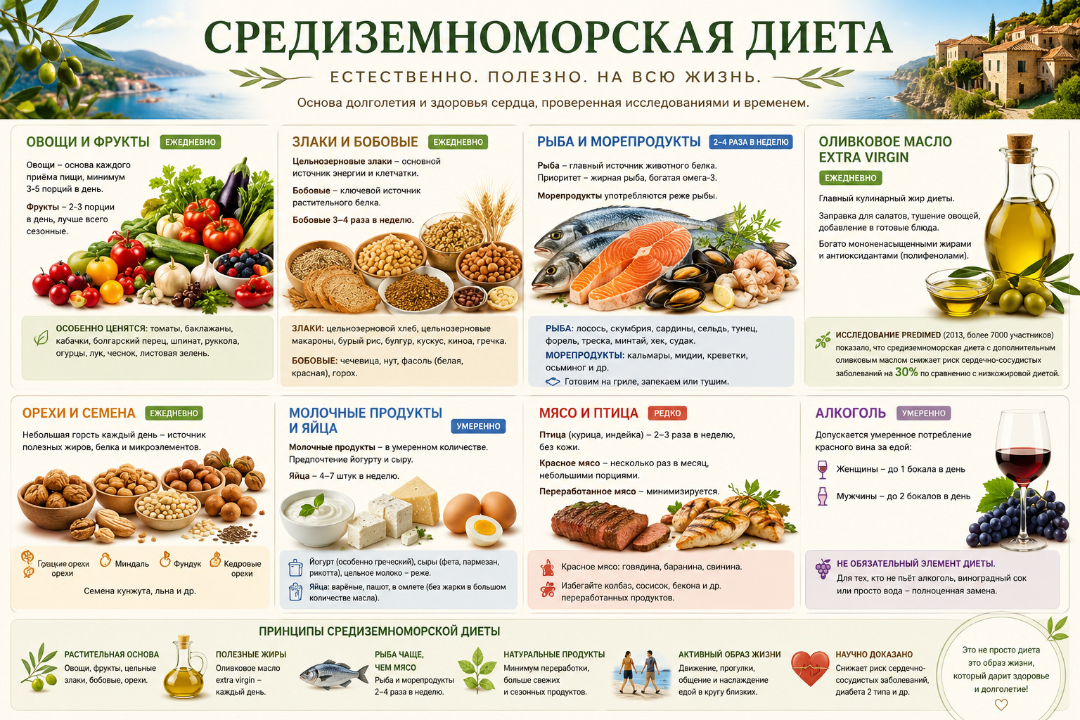Средиземноморская диета: путь к здоровью 